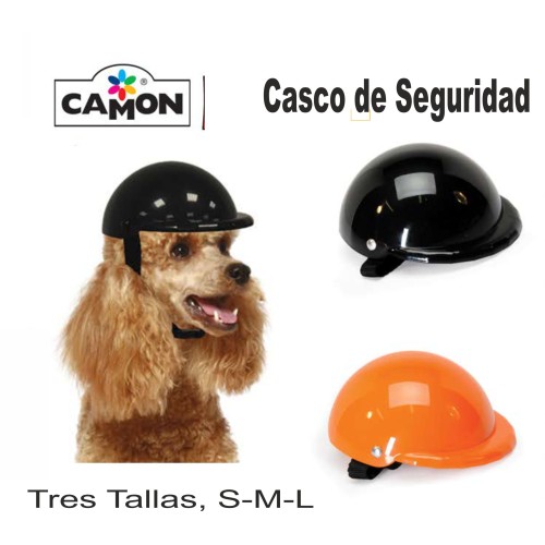 Casco de Protección Negro 15 cm para Mascotas