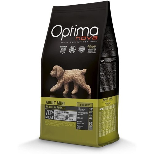 Optima Nova Adult Mini Alimento para Perros sin Cereales con Conejo