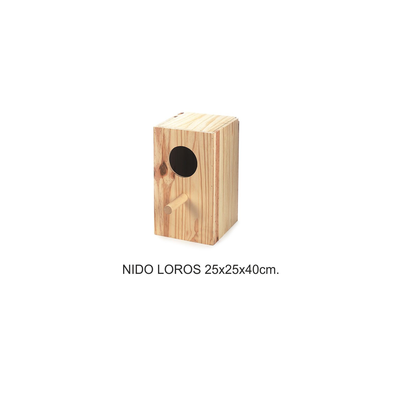 Wooden Nest for Parrots - Natural Breeding Environment