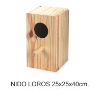 Nido de Madera para Loros - Ambiente Natural de Cría