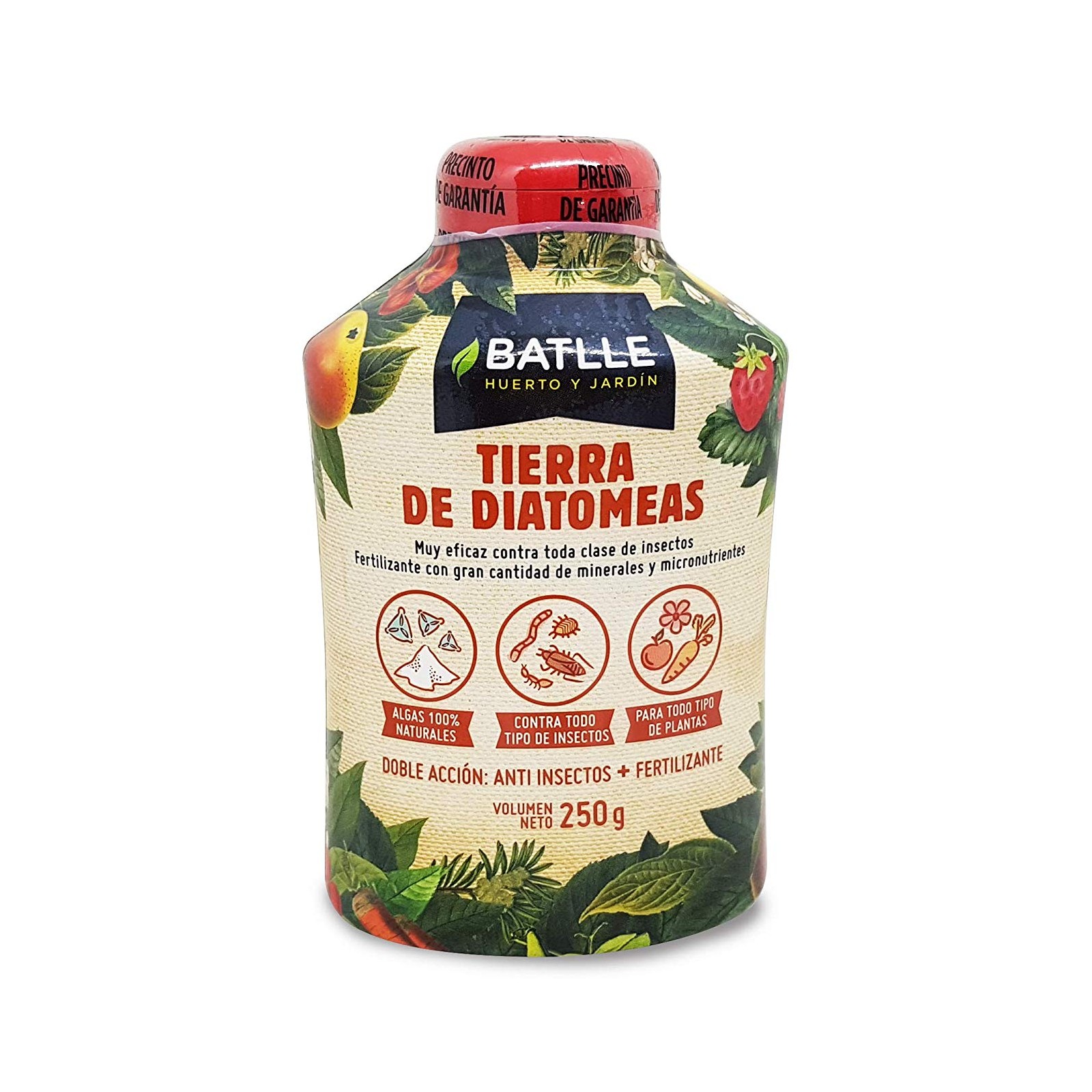 Tierra de Diatomeas Natural 250g para Control de Plagas