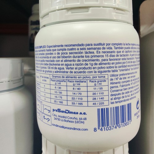 Leche San Dimas para Perros 500 g Fórmula de Lactancia