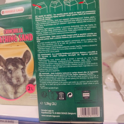 Arena de Baño de Chinchillas 1.3 Kg Versele-Laga