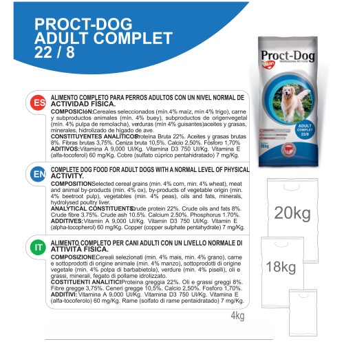 Proct-dog Adult Complet 4 Kg Nutrición