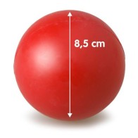 Pelota Maciza de Goma Grande 9cm para Mascotas