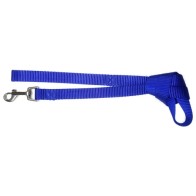 Smooth Nylon Leash Blue 20mm x 110cm