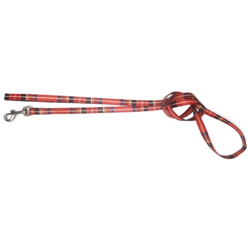 Red Scottish Nylon Leash 10x1200