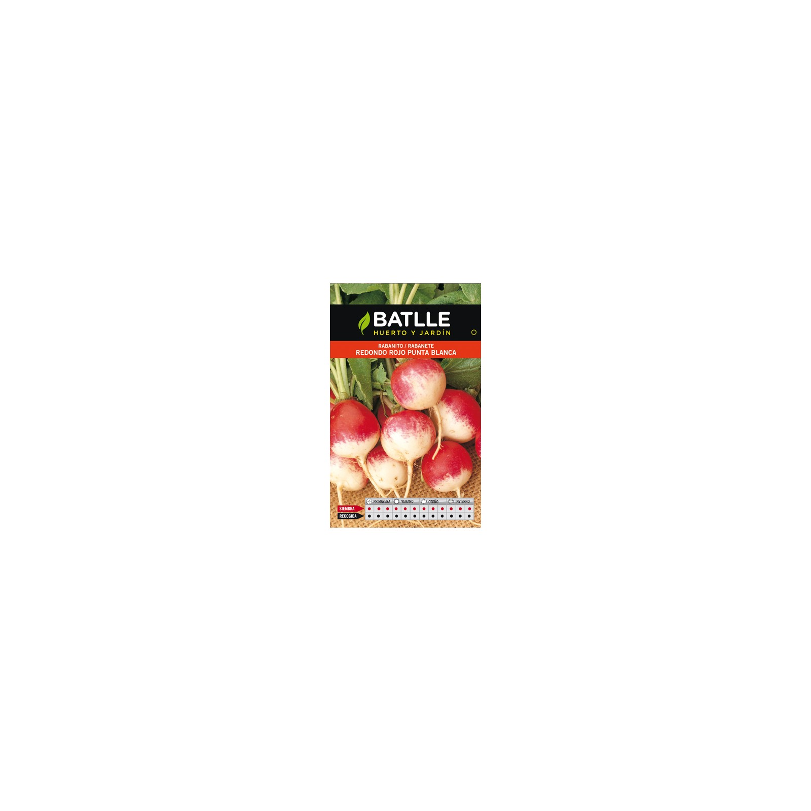 Round Red White Tip Radish Seed Pack