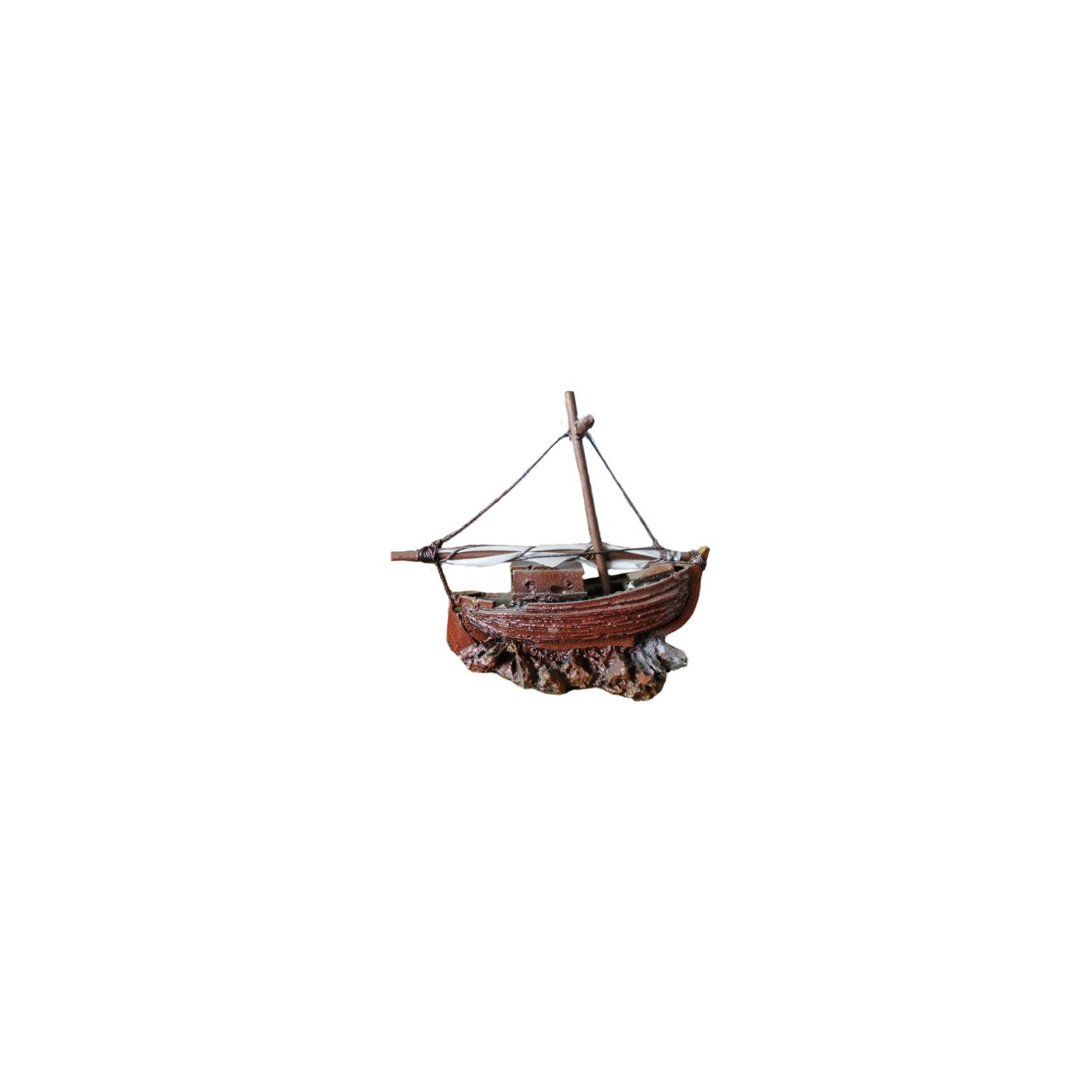 Decorative Fishing Boat 13x7x12cm