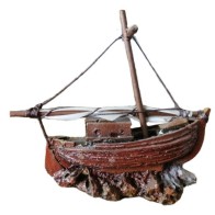 Decorative Fishing Boat 13x7x12cm