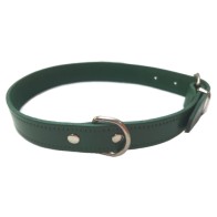 Black Smooth Leather Collar 30x1.5cm Vmd