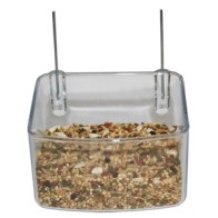 Stainless Steel Parrot Feeder with Screw Mechanism