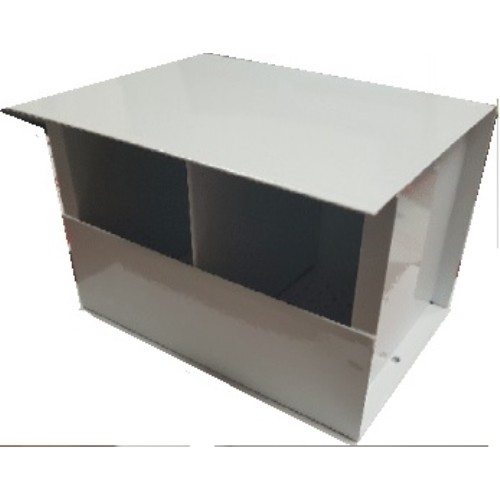 White 2-Hole Pigeon Feeder