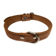 Red Leather Collar for Small Dogs