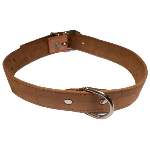 Tanned Leather Dog Collar 15x350