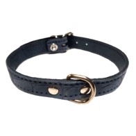 Braided Leather Dog Collar 18x400mm