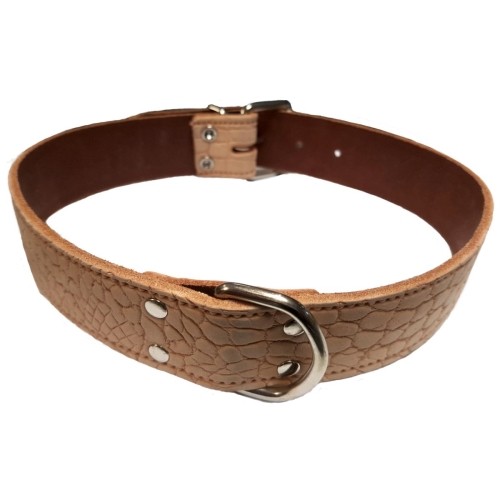 Braided Leather Collar Toasted