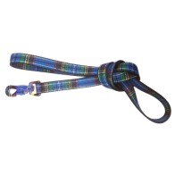 Stylish Nylon Leash 15mm Green Plaid