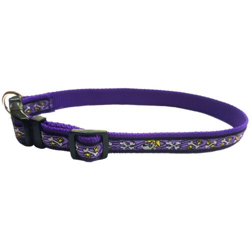 Collar Bully Morado 20x350-500mm para Perros Fuertes