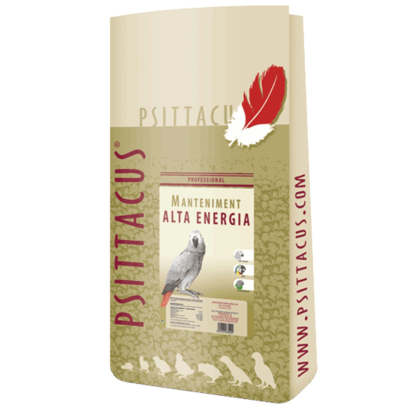 Psittacus Pienso Alta Energía 12 Kg Nutrición Completa