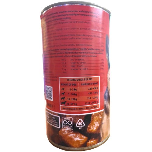 Rokus Beef Can for Dogs 1240g