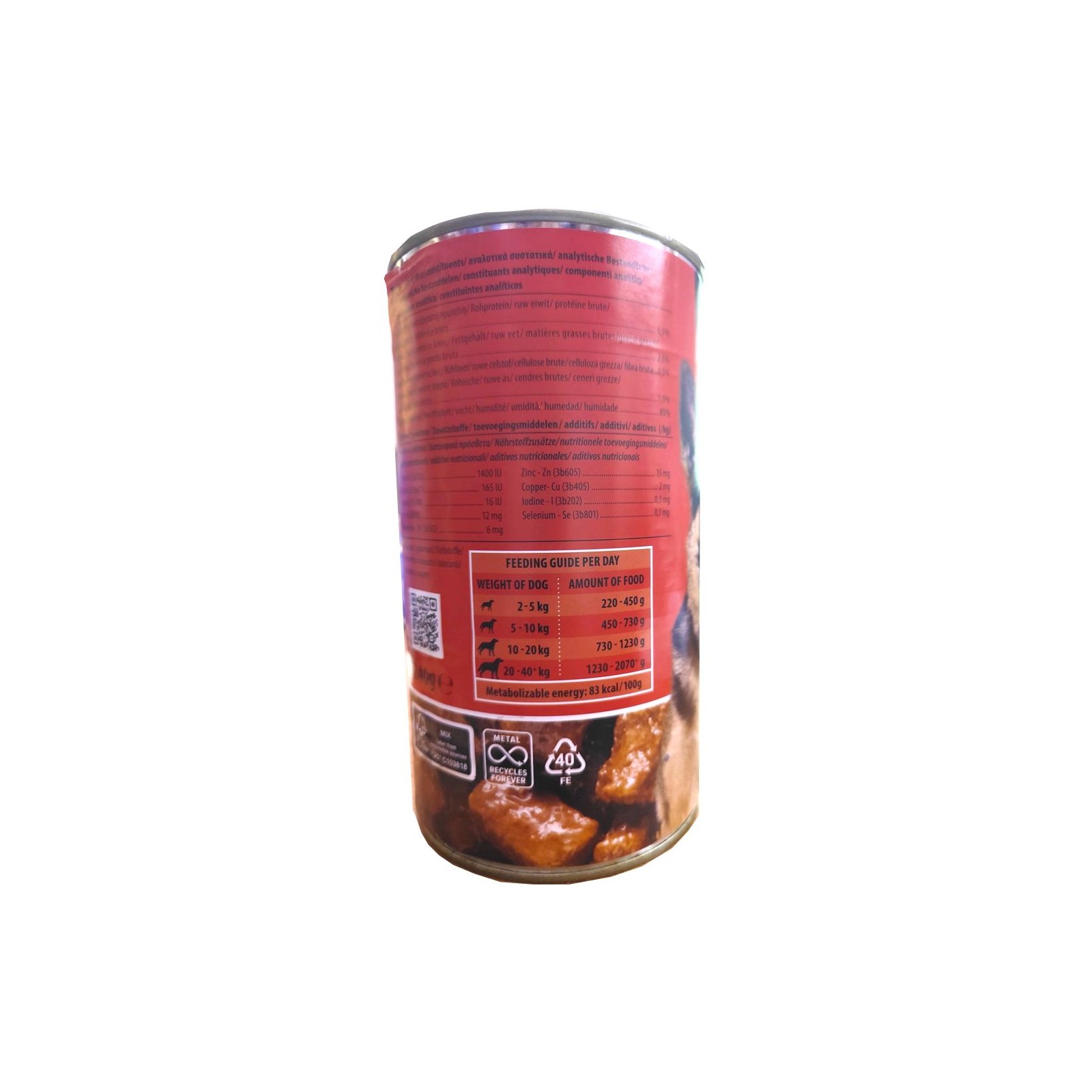 Rokus Beef Can for Dogs 1240g