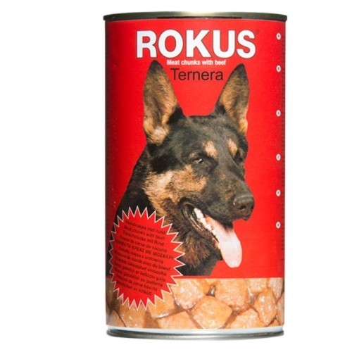 Lata Perros Ternera 1240gr. Rokus