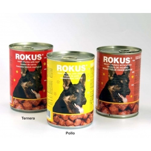 Lata Completa Rokus de Pollo 410g para Perros