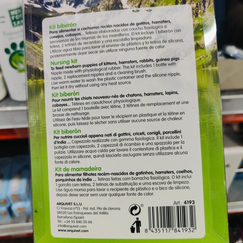 Kit de Alimentación para Perro y Gato con Tetina