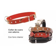 Collar with Adornment 20x500mm Red