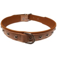 Collar Con Adorno Tost/Natural para Mascotas