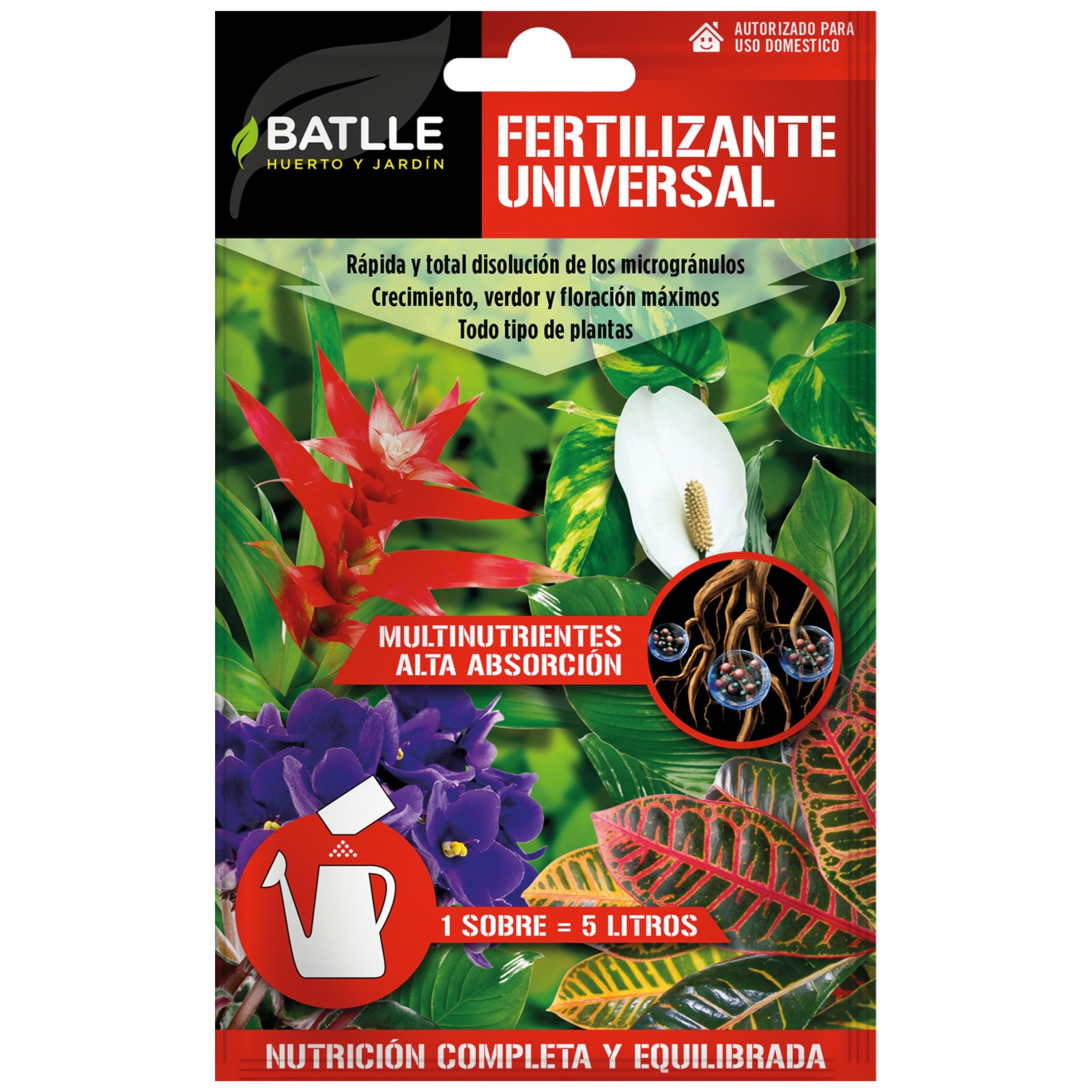 Fertilizante Universal Sobre para 5 Litros