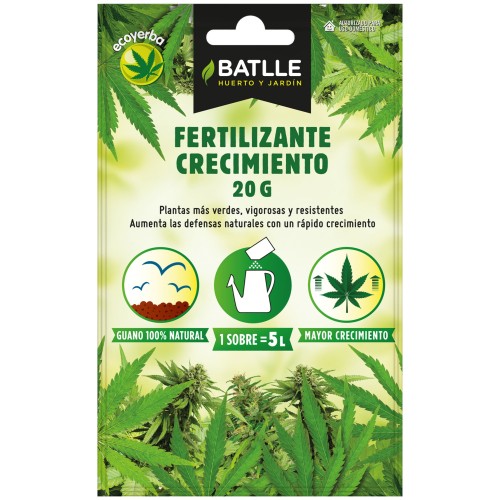 Fertilizante Ecológico para Crecimiento Batlle 5 Lts