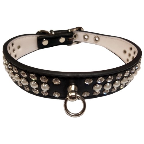 Tiffany Dog Collar Black 25x400mm