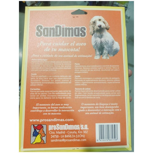 Set de Aseo para Perros con Peine, Carda y Cortaúñas