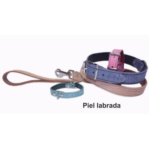 Braided Leather Leash 16x1000 Red