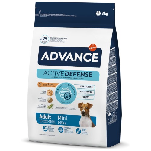 Advance Mini Adult Pollo y Arroz 3 Kg