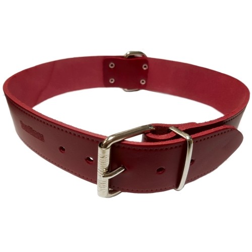 Collar Cuero Rojo 35x650mm