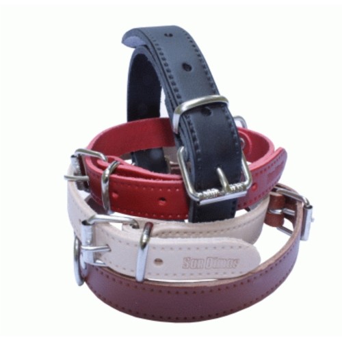 Natural Smooth Leather Collar 15x350mm