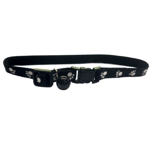 Collar Ajustable Cascabel para Perros Pequeños T/mini Negro