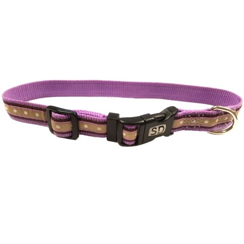 Collar Vintage 20x350-500 Morado - Accesorio Elegante para Mascotas