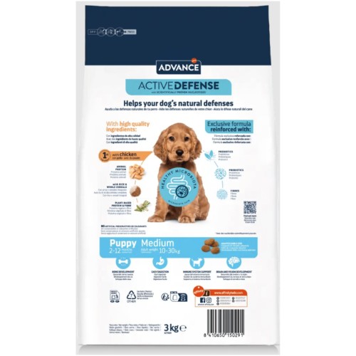 Advance Puppy Medium 3 Kg - Comida para Cachorros