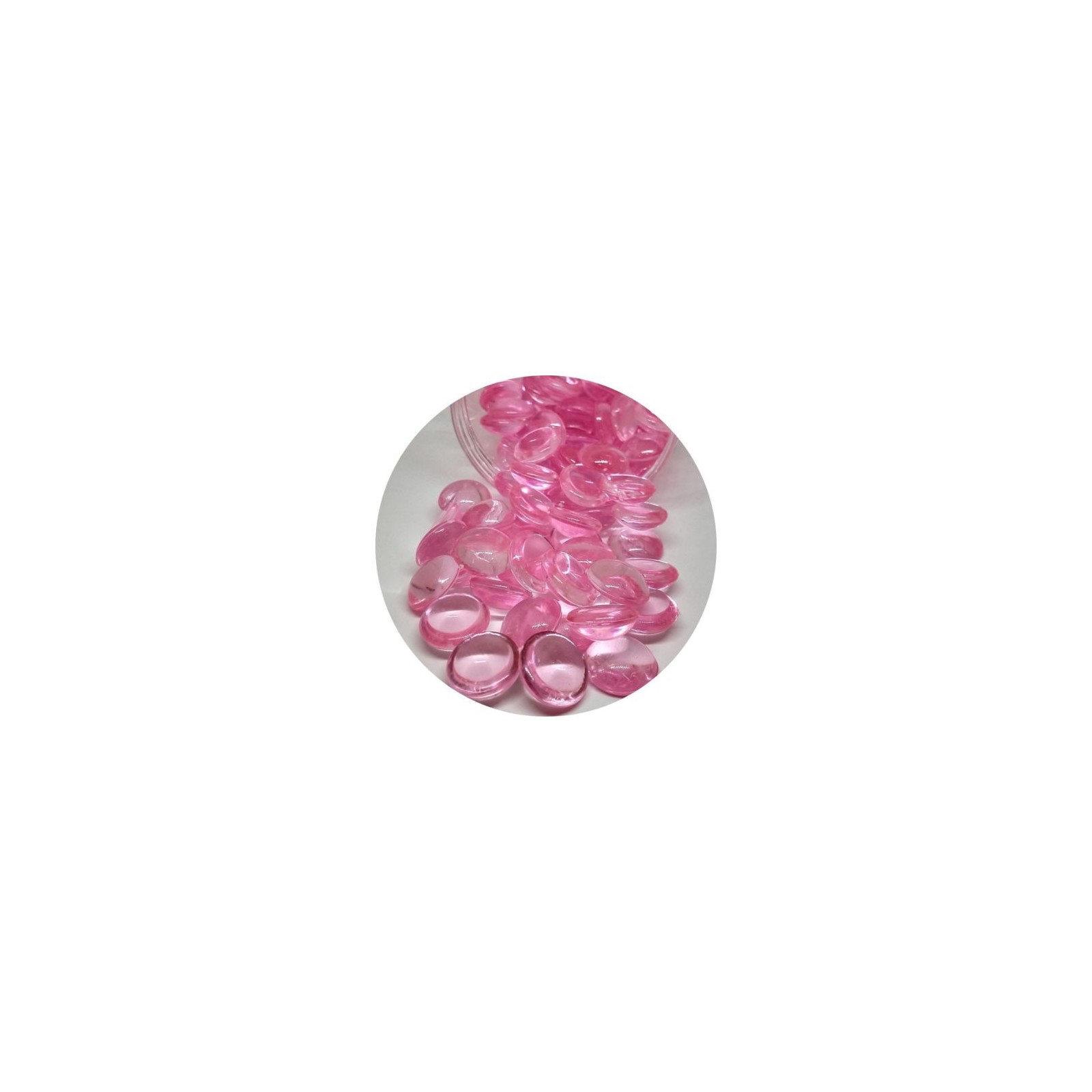 Gemas Gslr Rosa 17-19mm 450gr Decorativas Acuario