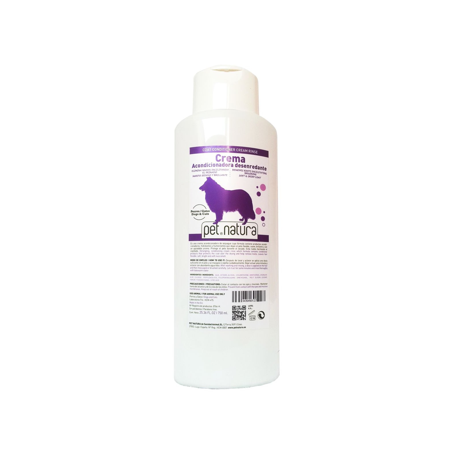 Crema Desenredante 750ml para Mascotas