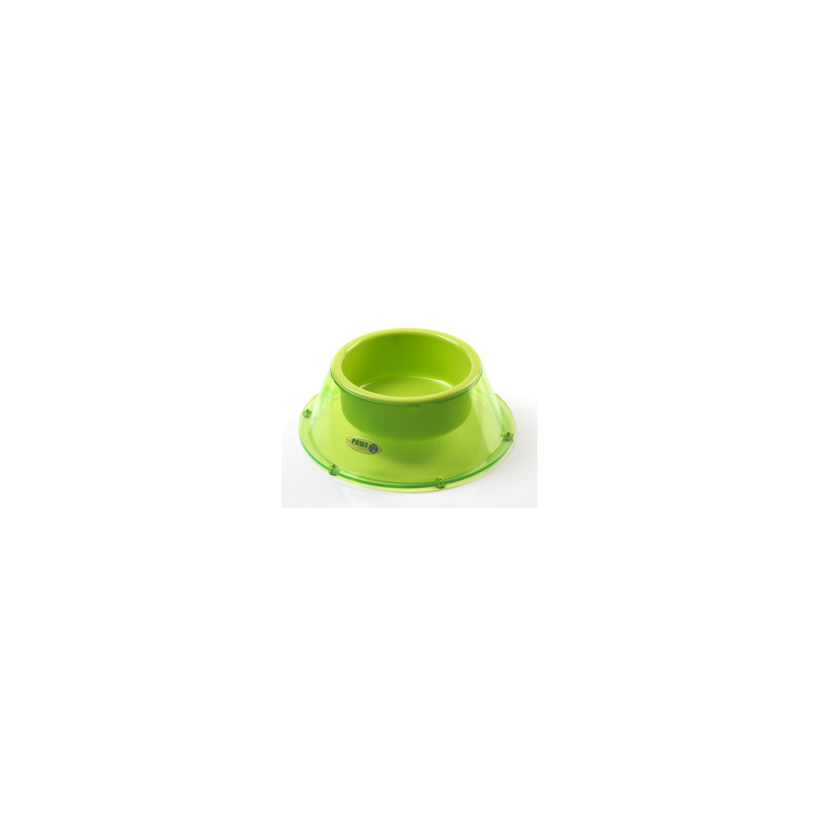 Paws Elevated Bowl 600ml Green