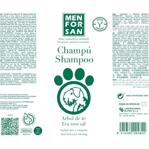 Menforsan Tea Tree Shampoo 300ml