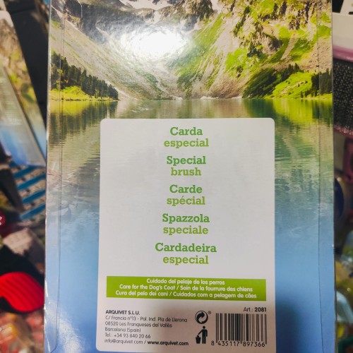 Carda Especial Pequeña para Acicalamiento de Perros