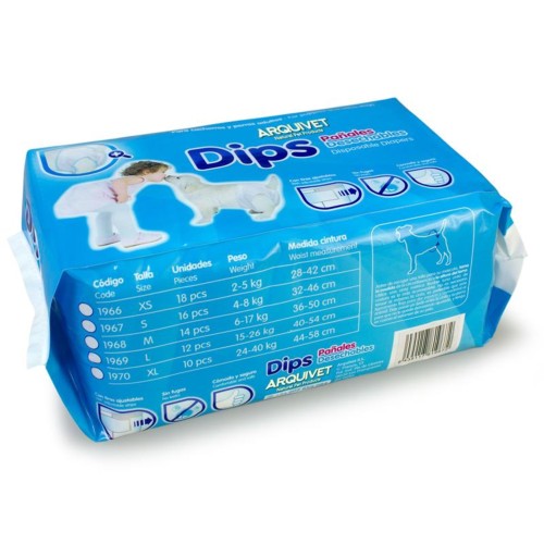 Dog Diapers Size S 16 Pcs for Incontinence