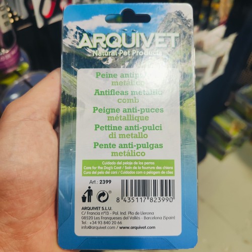 Peine Antipulgas para Perros Herramienta de Aseo Efectiva