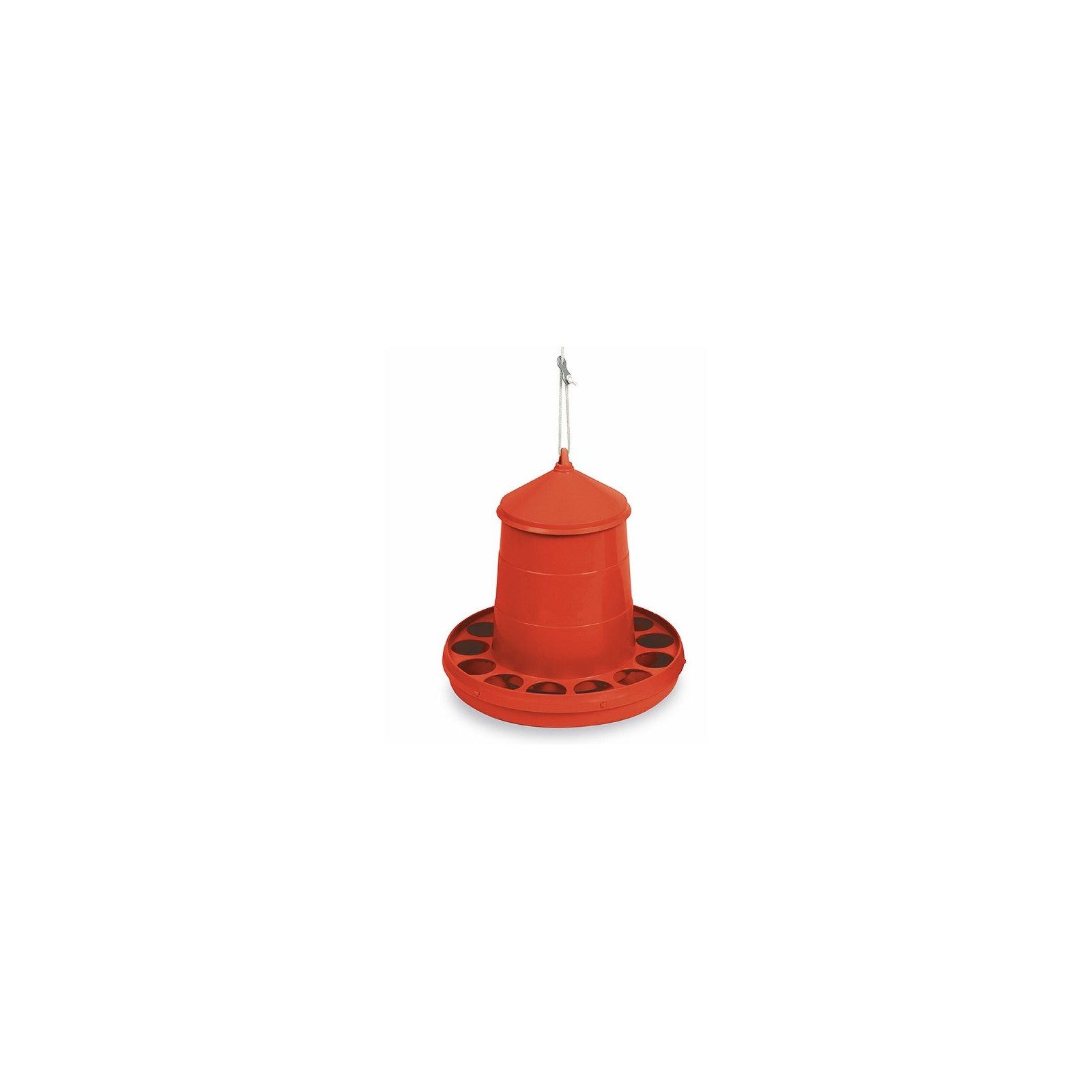 Plastic Feeder for Birds 2 Kg Red